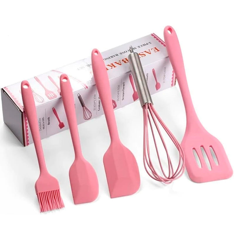 Kit de Utensílios Culinários - Silicone, Antiaderente e Resistente ao Calor